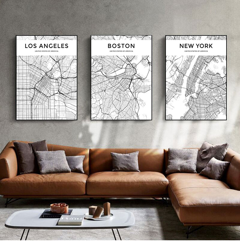 Home Decor New York - Prints Nordic Style Paintings Picture for