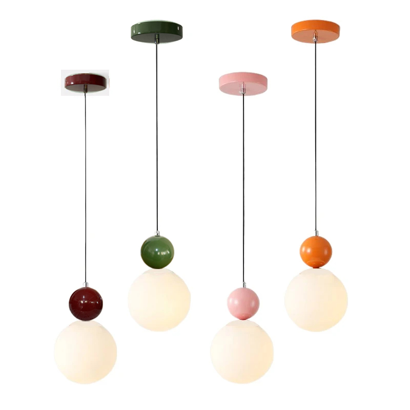 Hanging Moon Lamp - Modern Color Round Ball Long-Line Bedroom