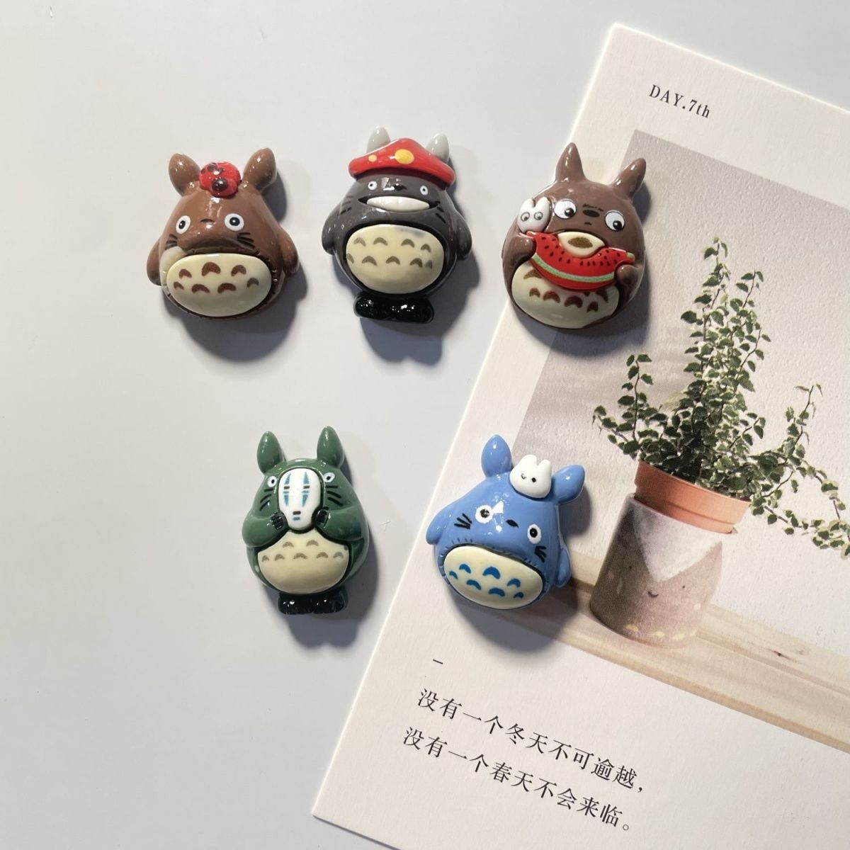 Home Decor Deals - Totoro Anime Resin Fridge Magnet Cute