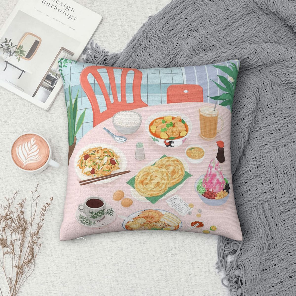 Kopitiam Food Malaysia Pillowc - Home Decor Malaysia recension och pris