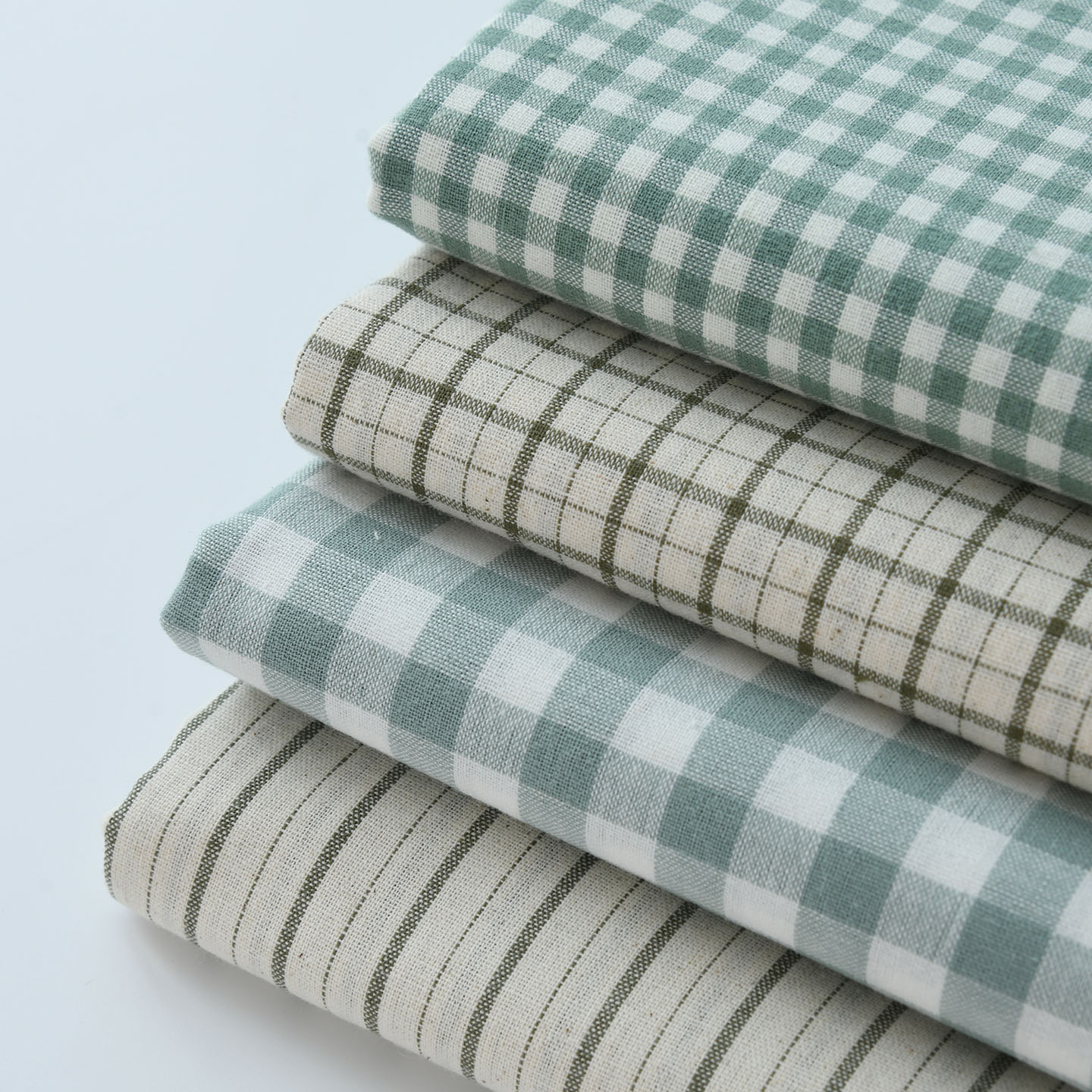 Vintage Green Faux Linen Fabri - Linen Table Runner recension och pris