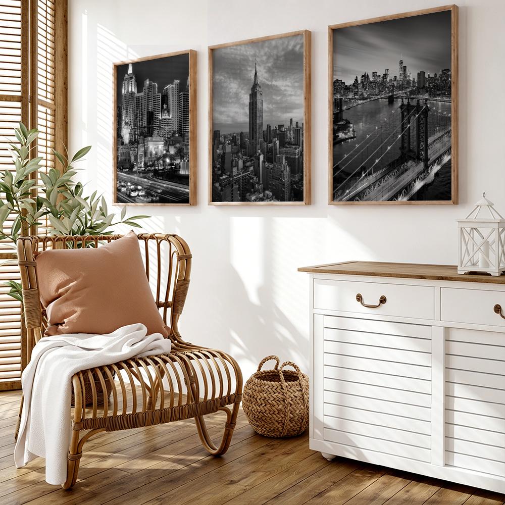New York Bridge City Blackand  - Home Decor New York recension och pris