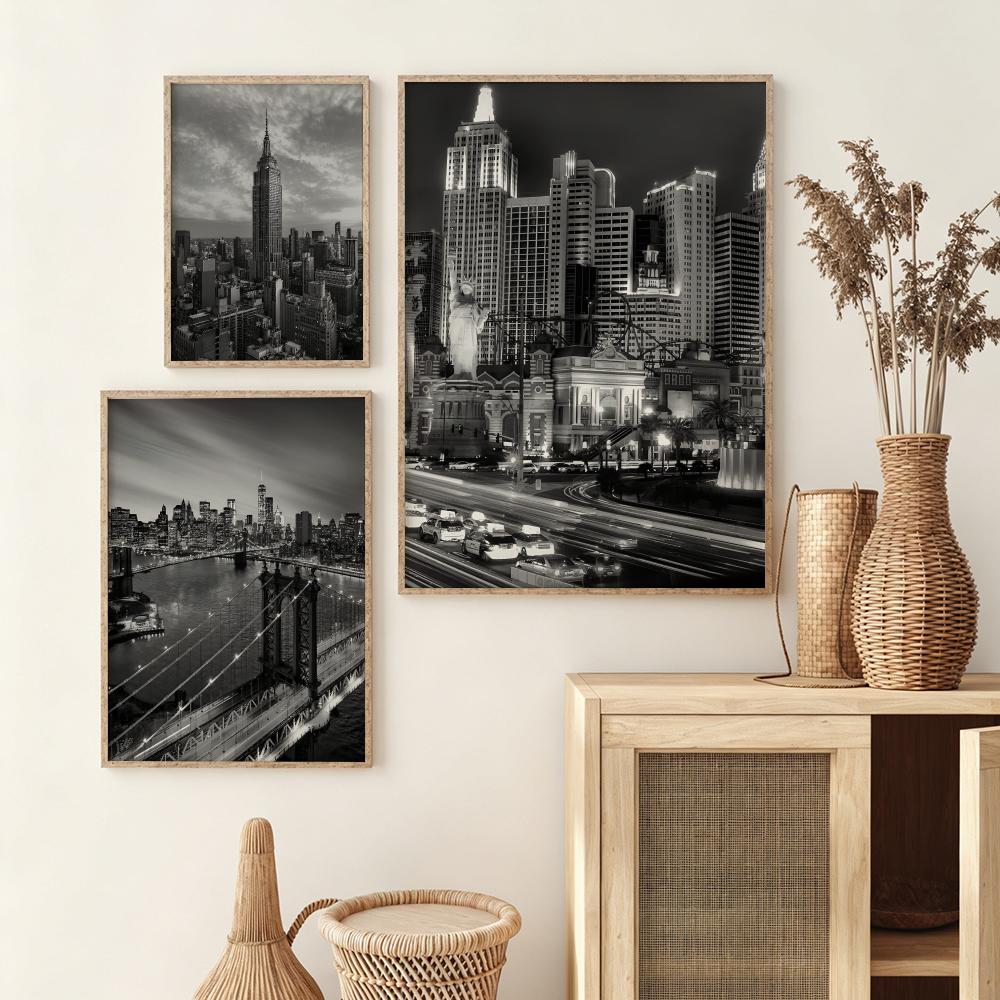 New York Bridge City Blackand  - Home Decor New York recension och pris