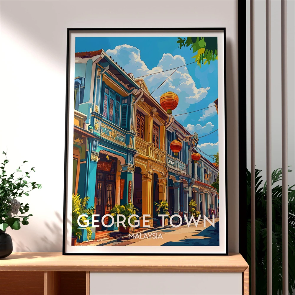 Penang Malaysia Travel Poster  - Home Decor Malaysia recension och pris