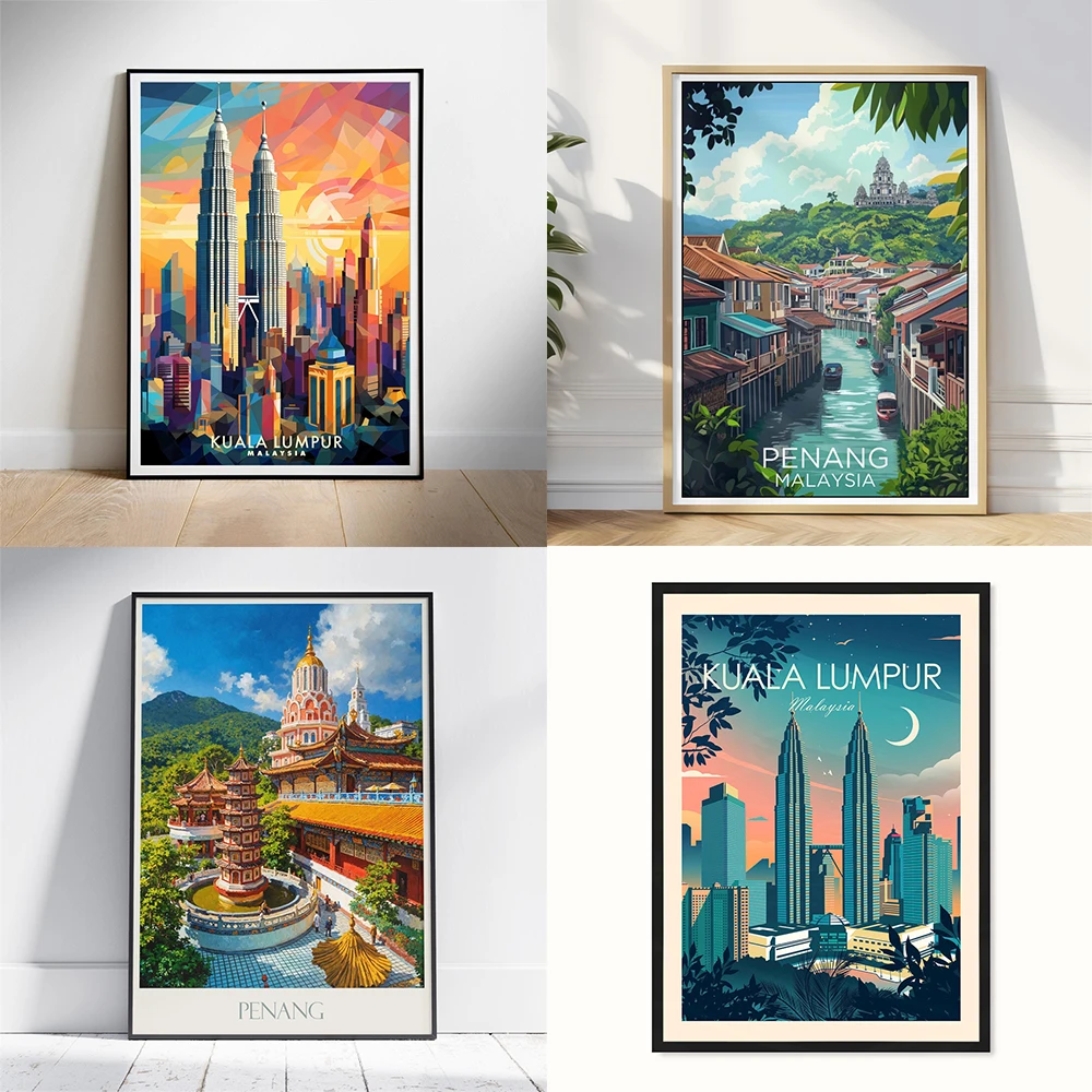 Penang Malaysia Travel Poster  - Home Decor Malaysia recension och pris