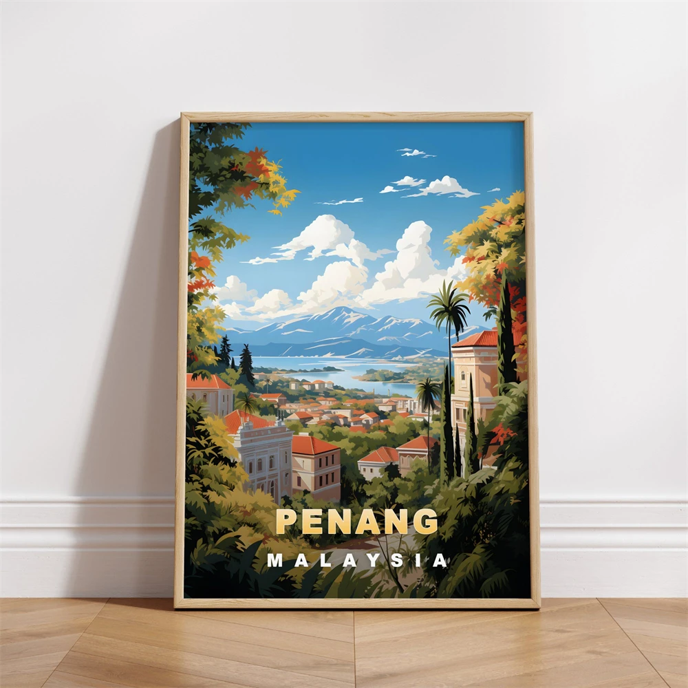 Penang Malaysia Travel Poster  - Home Decor Malaysia recension och pris