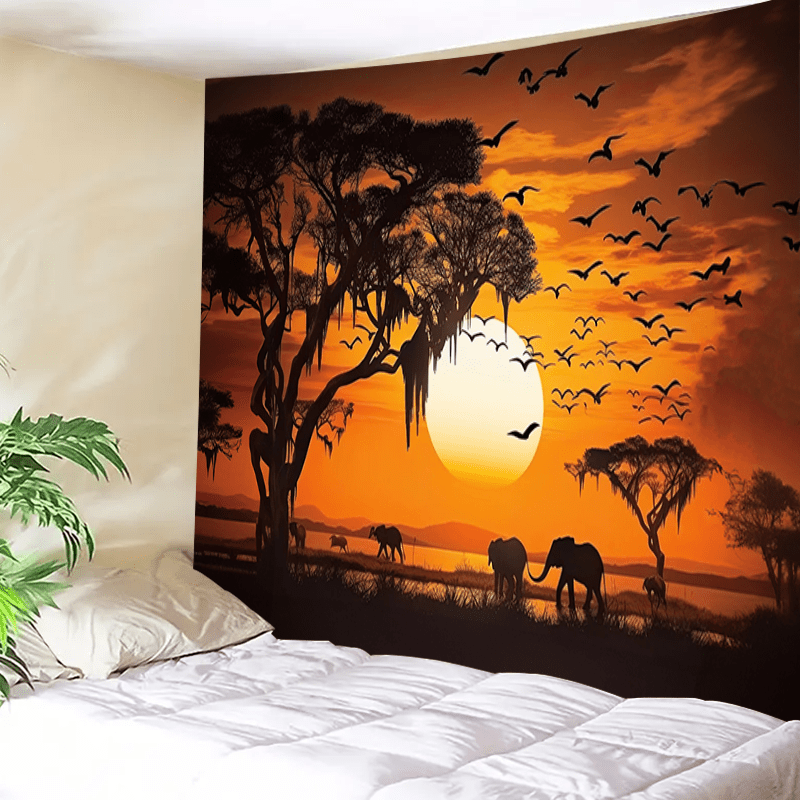 Serengeti Sunset Safari Tapest - Aesthetic Tapestry recension och pris