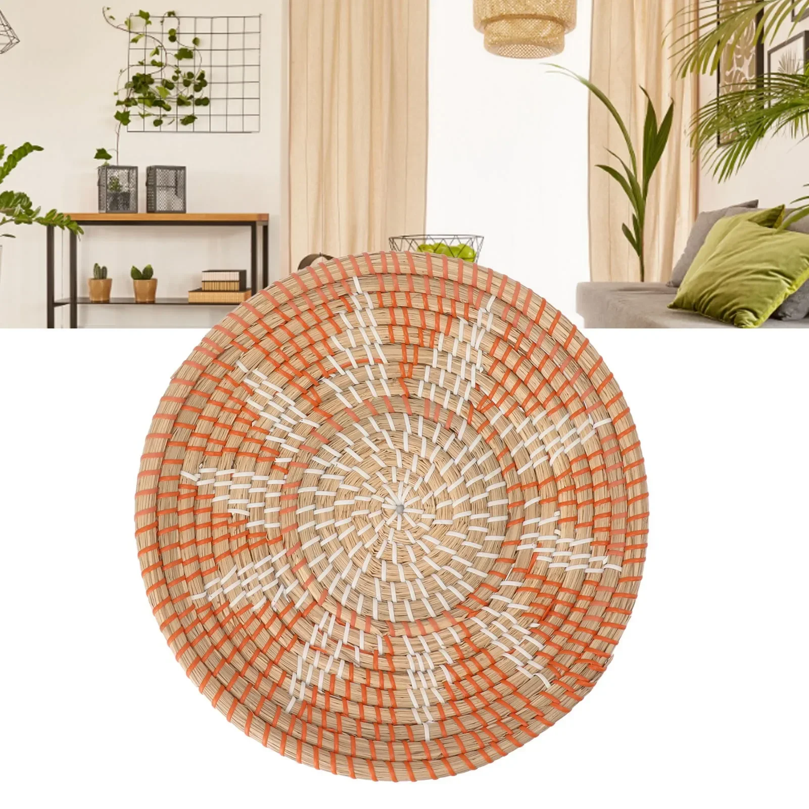 Round Grass Wall Ornaments 35c - Woven Wall Basket recension och pris