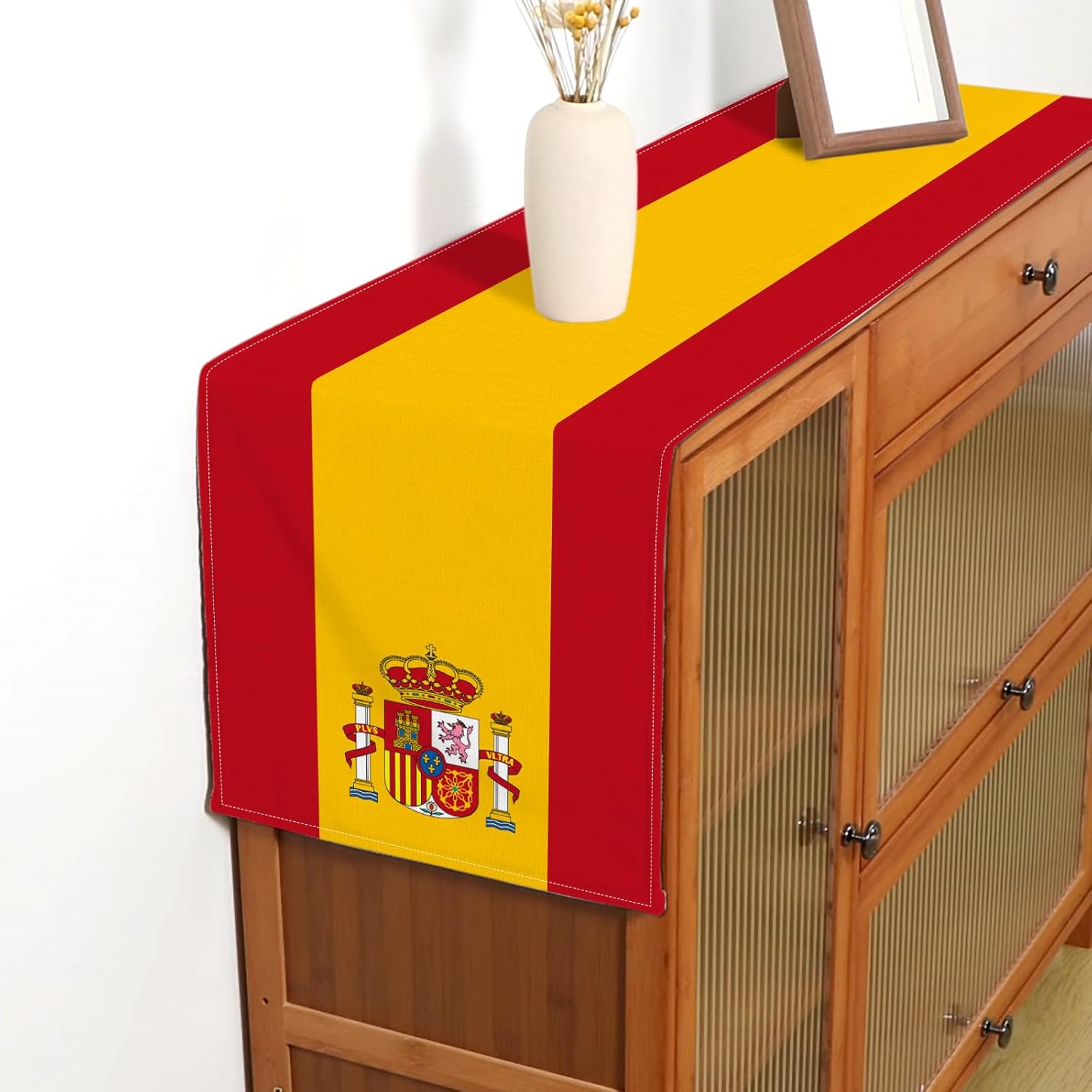 Spain Flag Linen Table Runner  - Linen Table Runner recension och pris