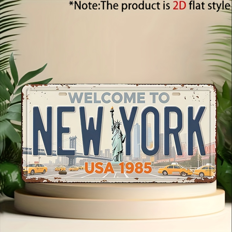 2D Flat, 1pc 1pcs Vintage 1985 - Home Decor New York recension och pris