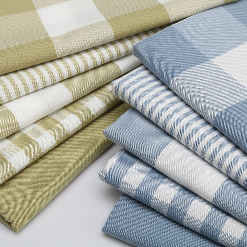 Durable Yarn-Dyed Plaid Cotton - Linen Table Runner recension och pris