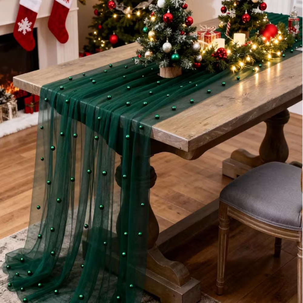Dreamy Luxury Wedding Table Ru - Linen Table Runner recension och pris