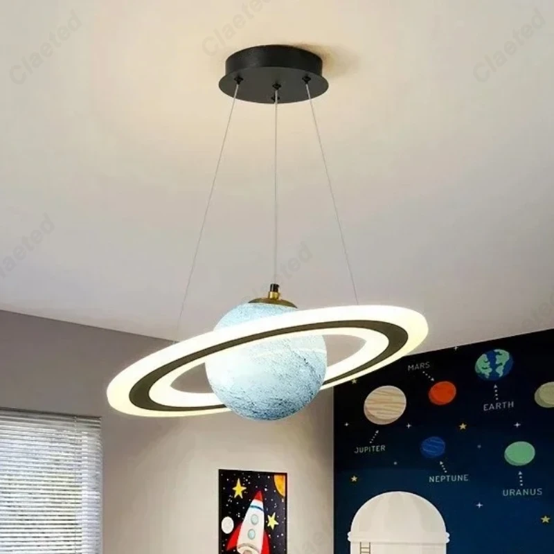 Glass Planet Pendant Lamp for  - Hanging Moon Lamp recension och pris