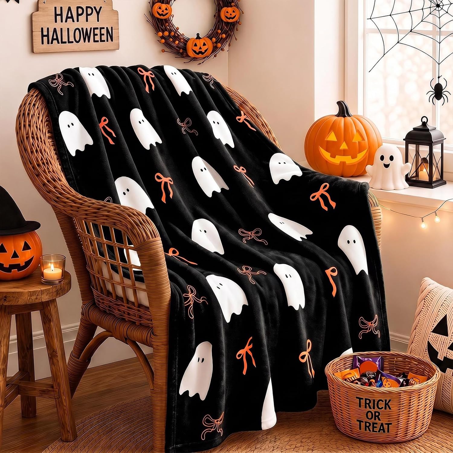 Mocsicka Halloween Ghost Throw - Home Decor Under 100 recension och pris
