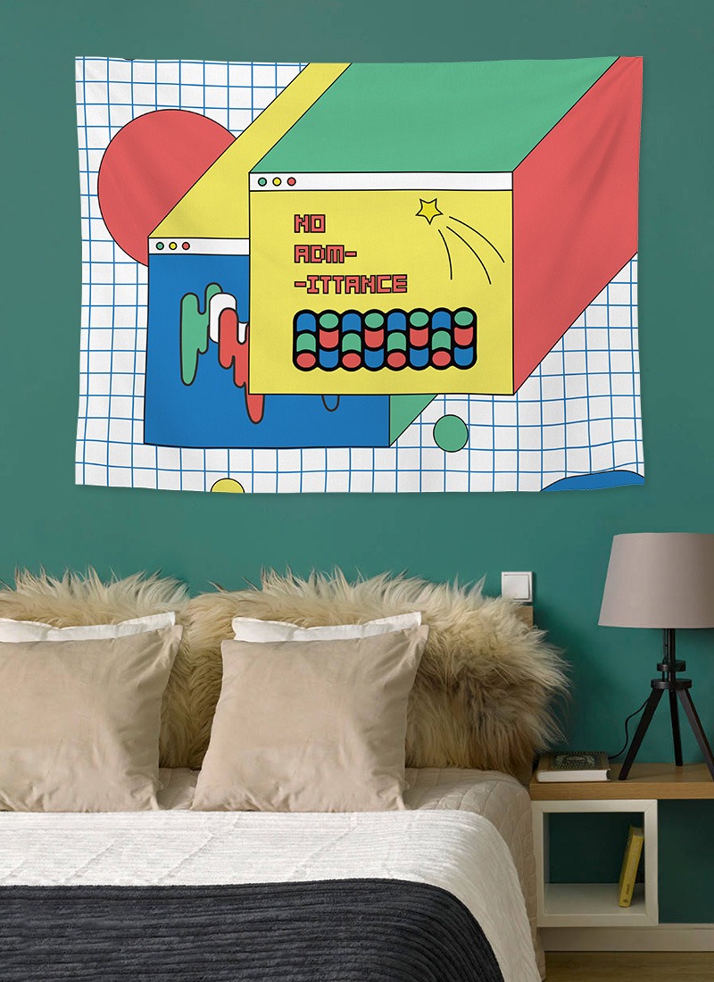 Abstract Cartoon Background Ha - Home Decor Under 100 recension och pris