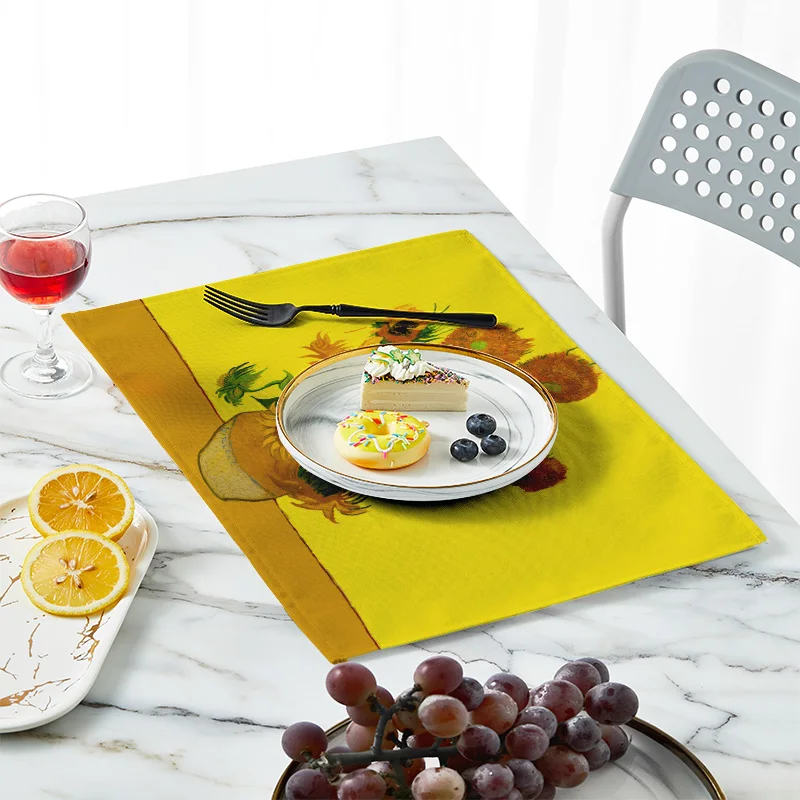 New Van Gogh Oil Painting Tabl - Linen Table Runner recension och pris