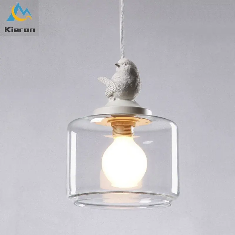 Modern Resin Bird LED Chandeli - Hanging Moon Lamp recension och pris
