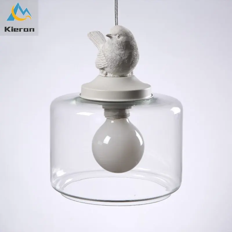 Modern Resin Bird LED Chandeli - Hanging Moon Lamp recension och pris