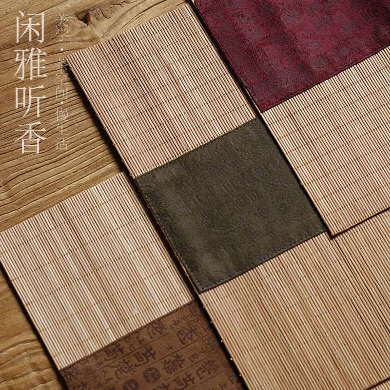 Fabric Bamboo Tea Mat Linen Ze - Linen Table Runner recension och pris