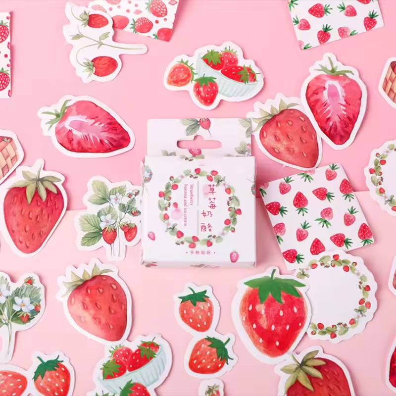 45Pcs Fruit Strawberry Box Sti - Home Decor Magazine recension och pris