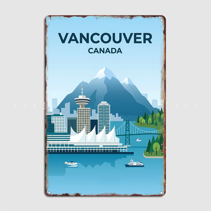 Vancouver Canada Skyline Trave - Home Decor Vancouver recension och pris
