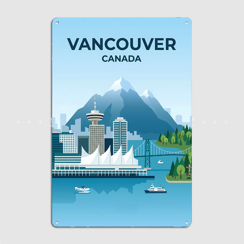 Vancouver Canada Skyline Trave - Home Decor Vancouver recension och pris