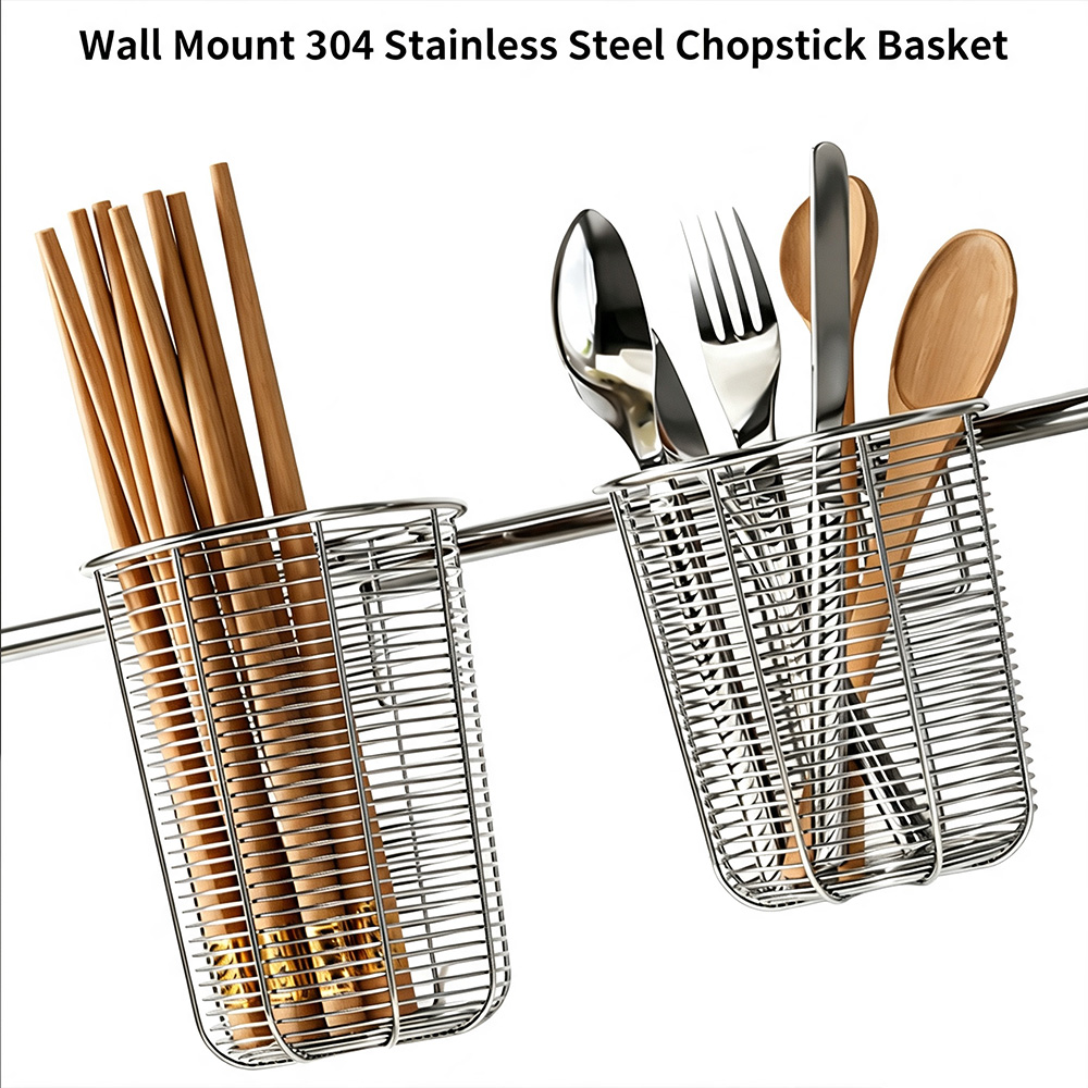 Wall Mounted 304 Stainless Ste - Woven Wall Basket recension och pris