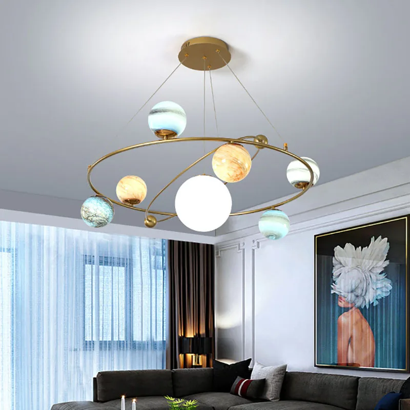 Nordic Planet Chandelier Ceili - Hanging Moon Lamp recension och pris