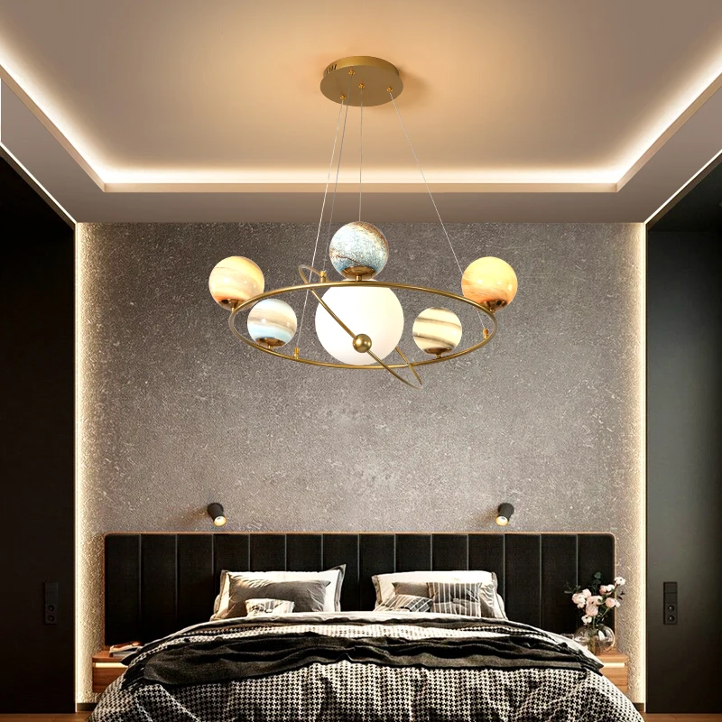 Nordic Planet Chandelier Ceili - Hanging Moon Lamp recension och pris