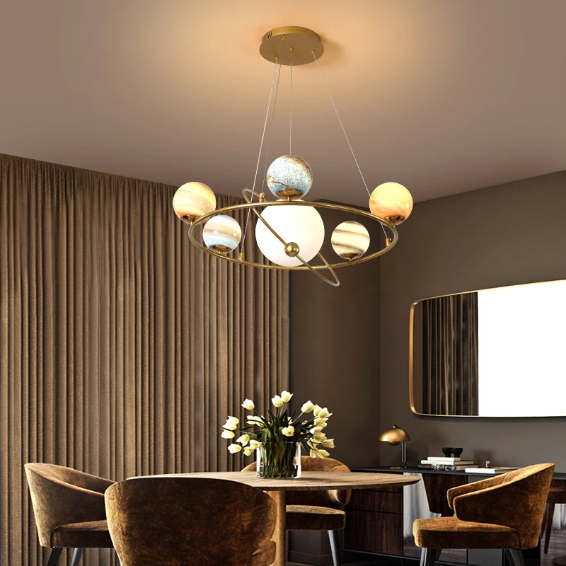 Nordic Planet Chandelier Ceili - Hanging Moon Lamp recension och pris