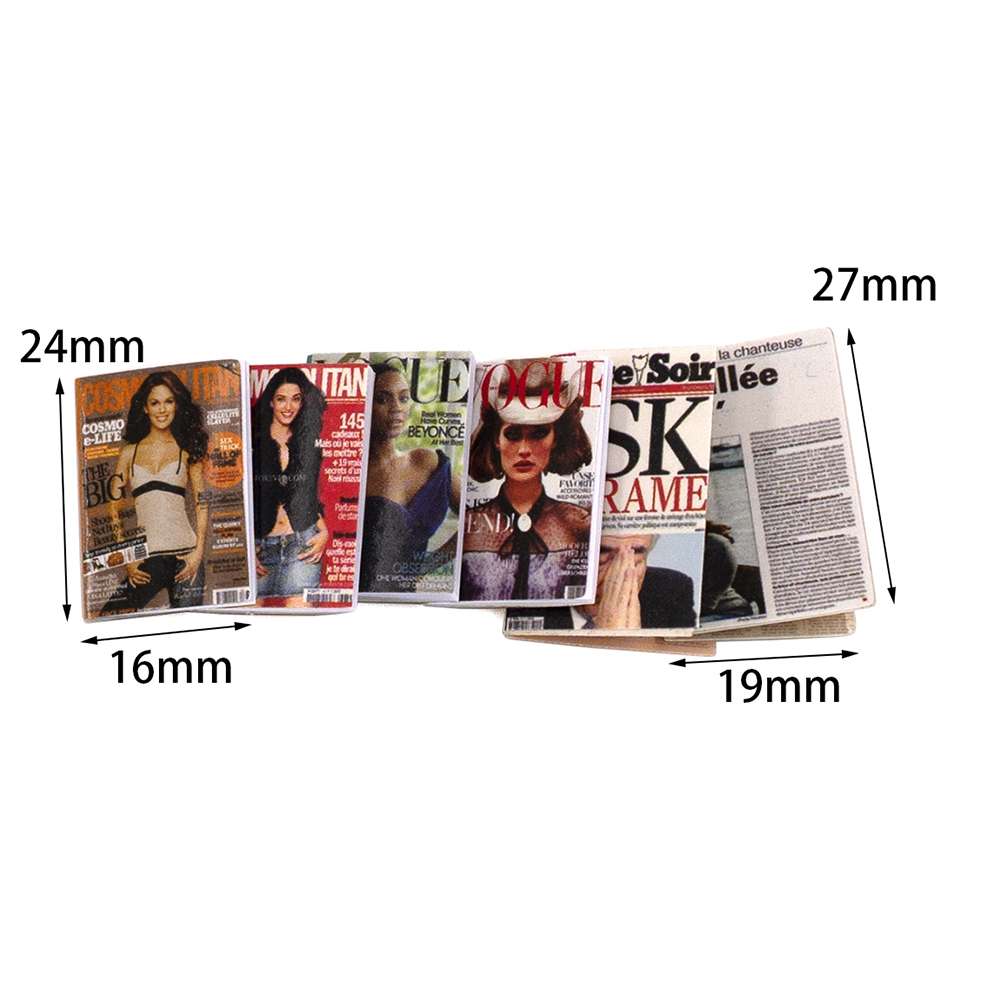 6Pcs 1/12 Dollhouse Miniature  - Home Decor Magazine recension och pris