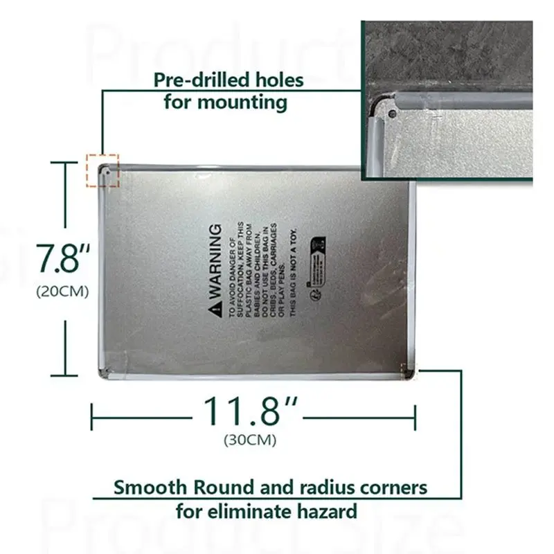 A Vintage-Style Metal Plaque F - Home Decor Locations recension och pris