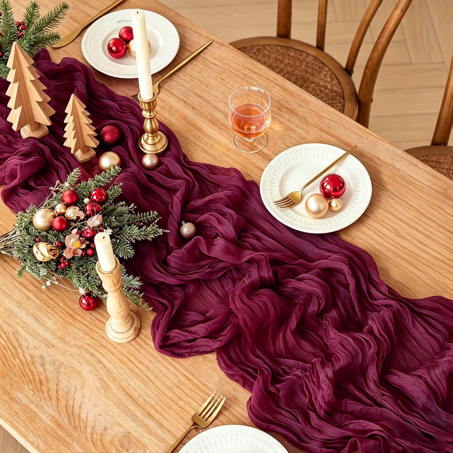 10Pcs Cheesecloth Table Runner - Linen Table Runner recension och pris
