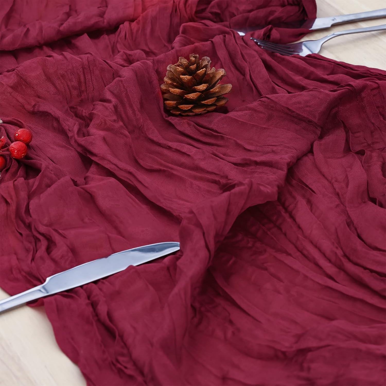 10Pcs Cheesecloth Table Runner - Linen Table Runner recension och pris