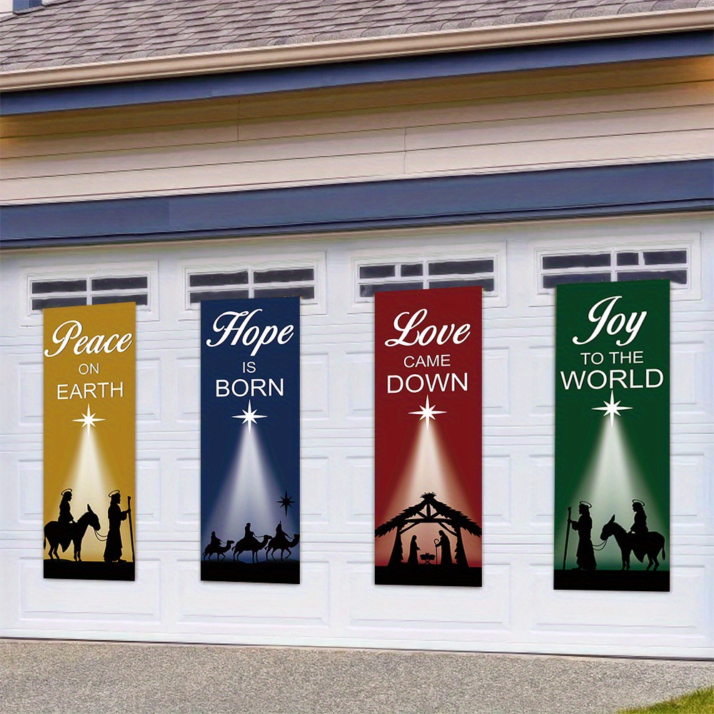 4-Piece Christmas-Themed Banne - Home Decor Locations recension och pris