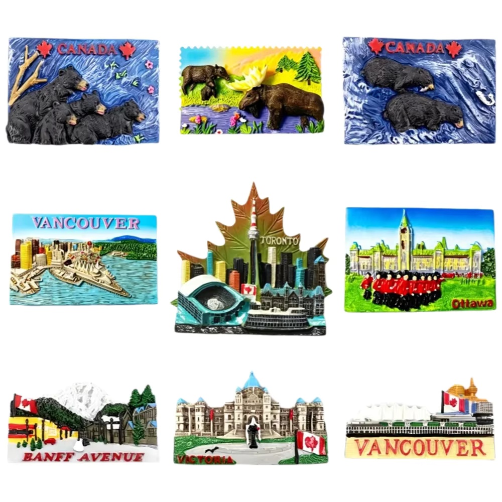 Canada Fridge Magnet 3D Resin  - Home Decor Vancouver recension och pris