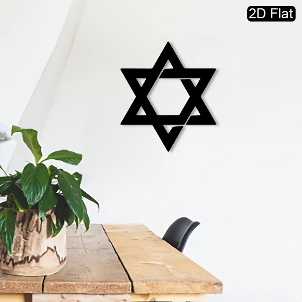 CIFBUY Iron Wall Art Star of D - Home Decor Free recension och pris