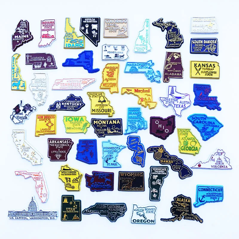 U.S. States Refrigerator Magne - Home Decor New York recension och pris