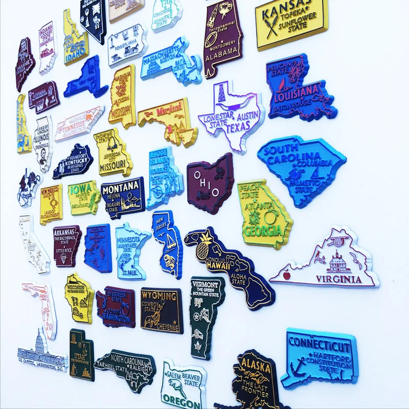 U.S. States Refrigerator Magne - Home Decor New York recension och pris