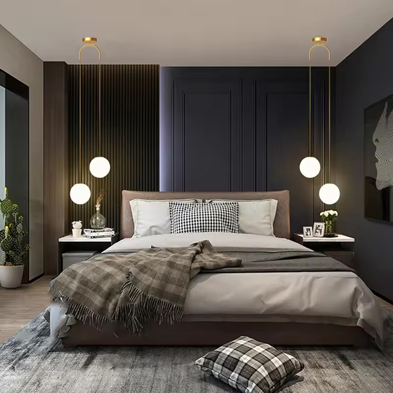 Bedroom Bedside Hanging Pendan - Hanging Moon Lamp recension och pris