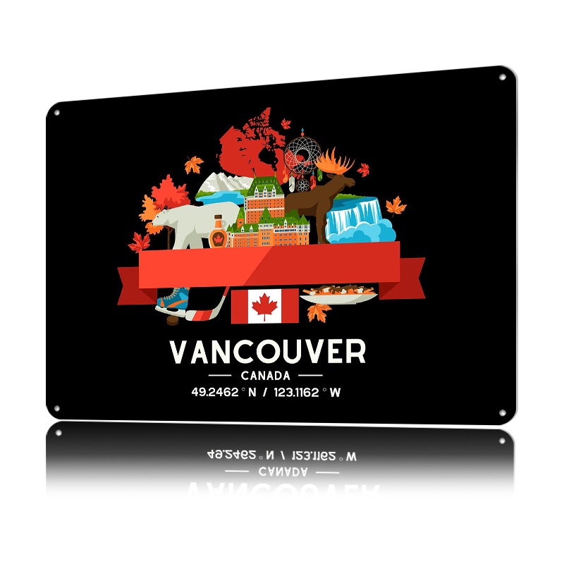 Vancouver City Map Printed Pos - Home Decor Vancouver recension och pris