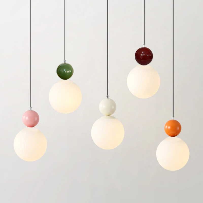 Modern Color Round Ball Long-L - Hanging Moon Lamp recension och pris