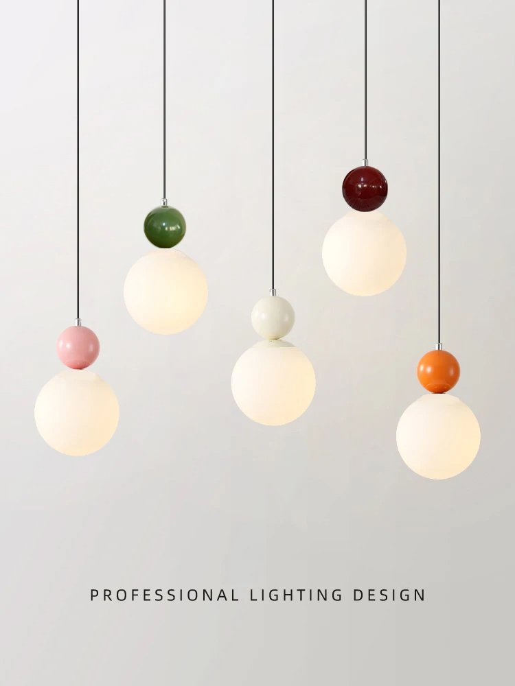 Modern Color Round Ball Long-L - Hanging Moon Lamp recension och pris