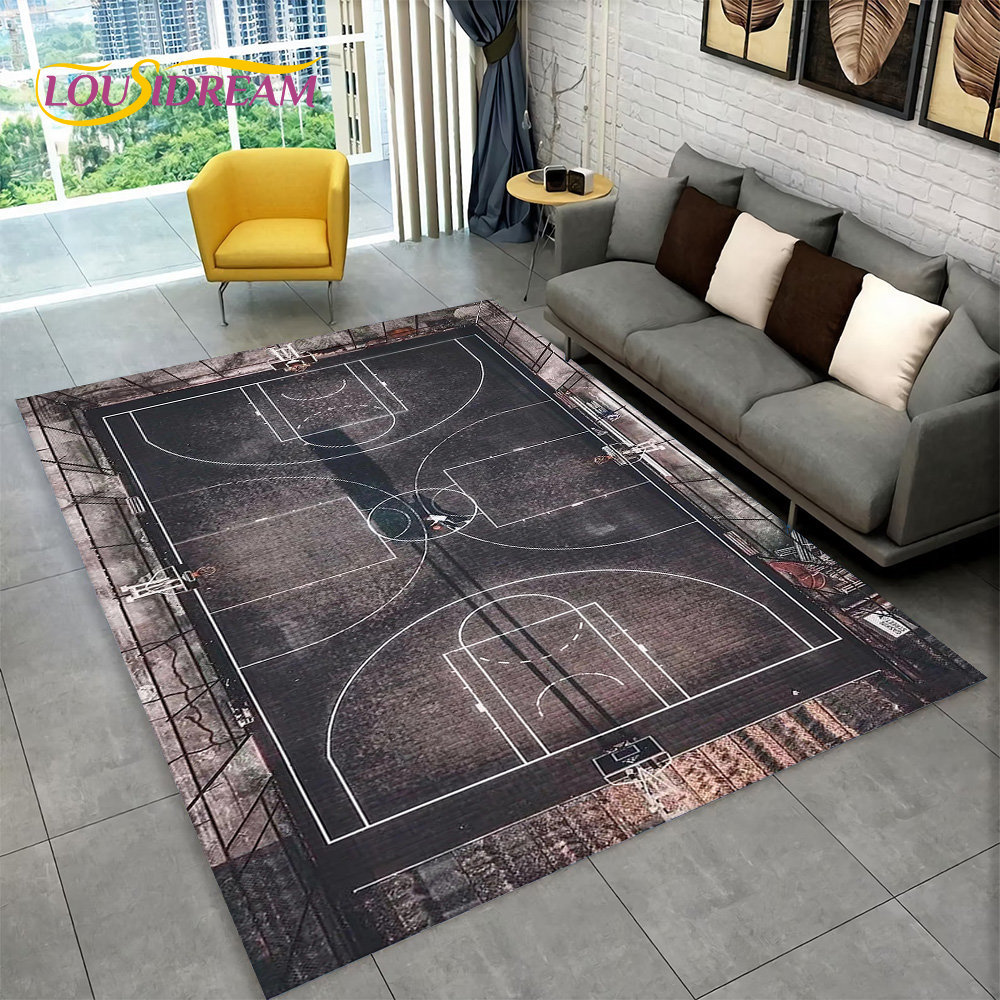 3D Basketball Cour Cartoon Are - Home Decor Under 100 recension och pris