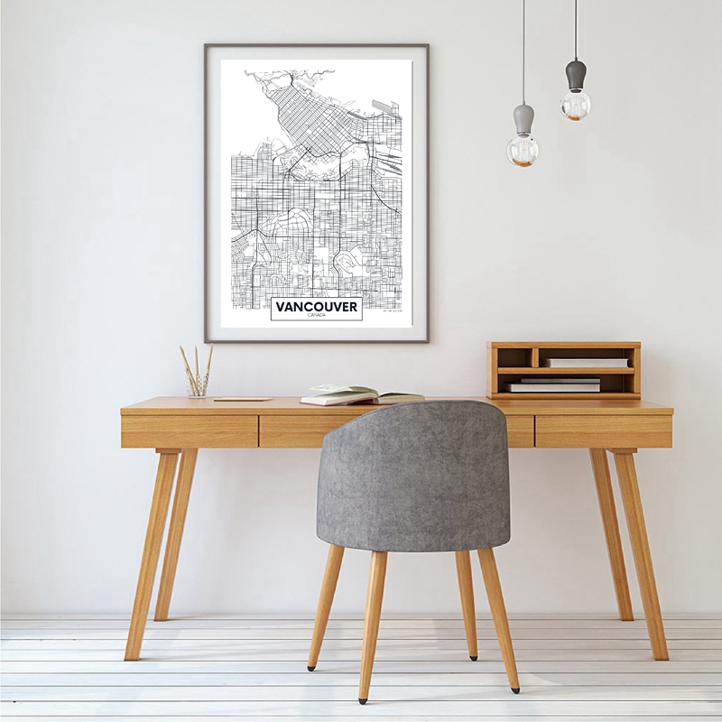 Canada Toronto City Map Poster - Home Decor Vancouver recension och pris