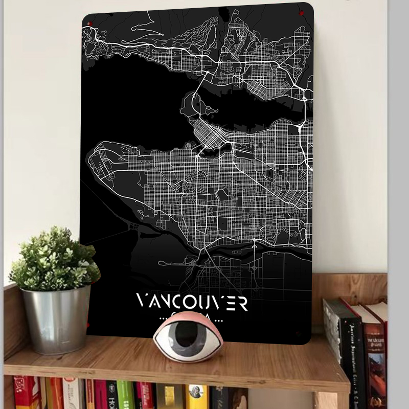 Vancouver Canada City Map Meta - Home Decor Vancouver recension och pris