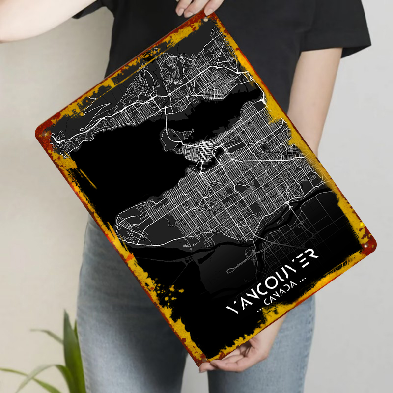 Vancouver Canada City Map Meta - Home Decor Vancouver recension och pris