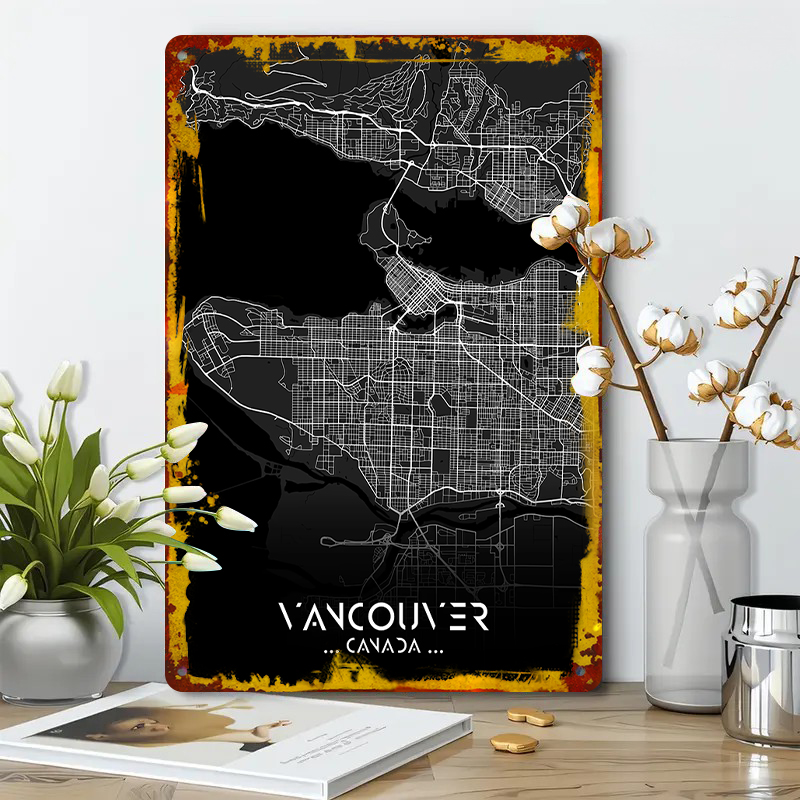 Vancouver Canada City Map Meta - Home Decor Vancouver recension och pris
