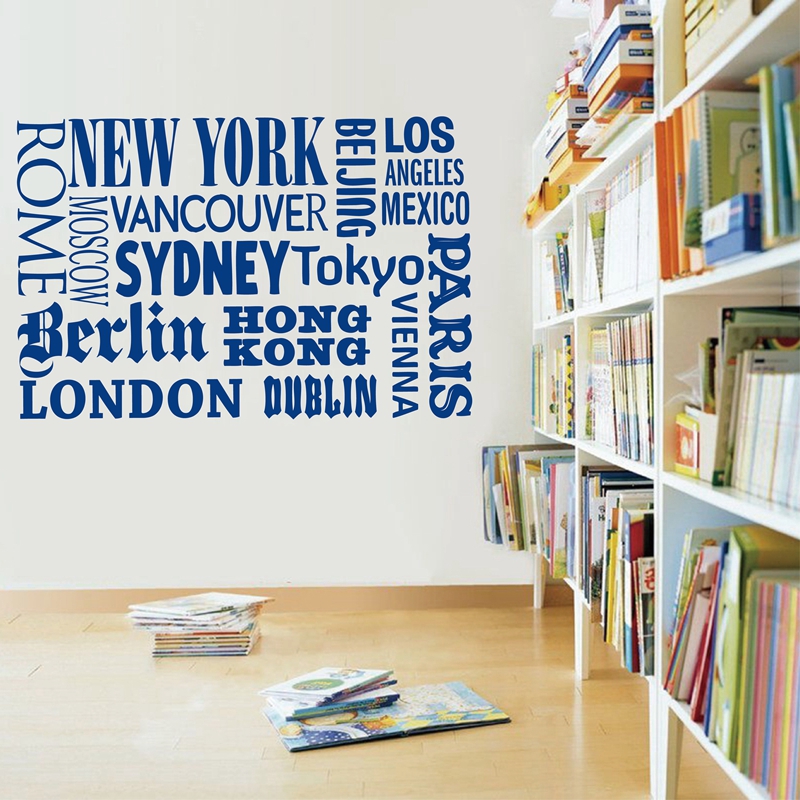 New York London Paris Quote wa - Home Decor New York recension och pris