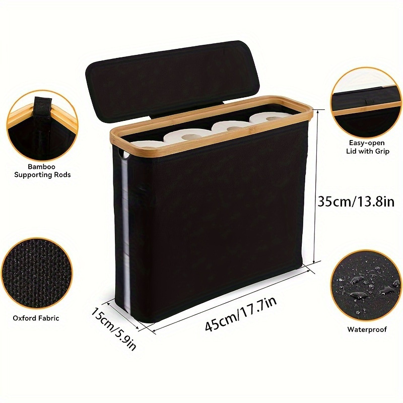 Bathroom Paper Roll Basket Wal - Woven Wall Basket recension och pris